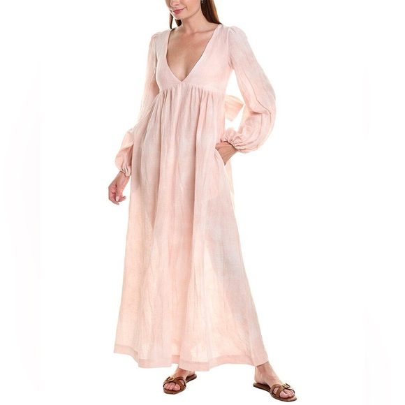 chinese dress ladies THE POET DRESS MAXI in BLACK GAUZE main image 0